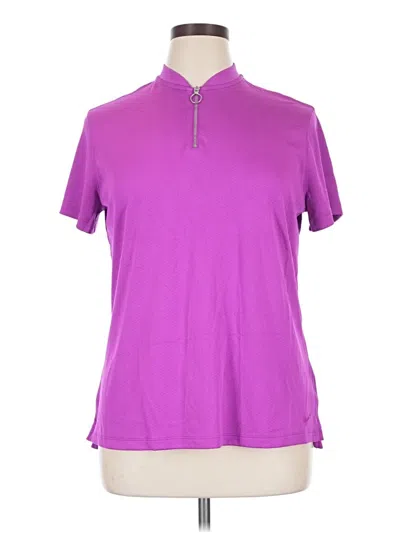 Pre-owned Nike Short Sleeve Polo Shirt In Purple