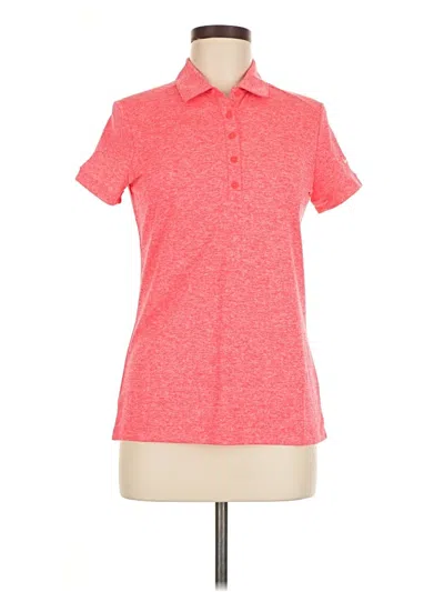 Nike Short Sleeve Polo Shirt In Pink