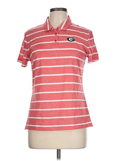 Pre-owned Nike Short Sleeve Polo Shirt In Red