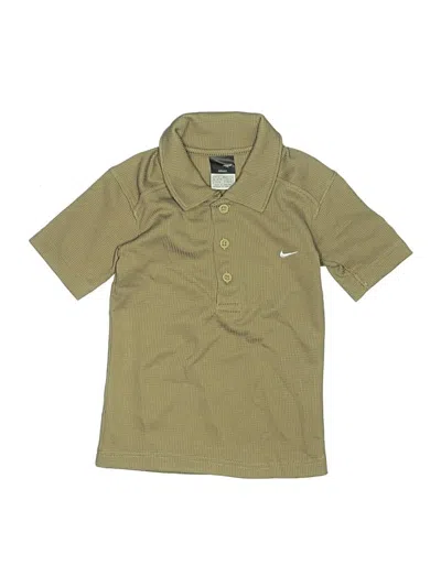 Pre-owned Nike Kids' Short Sleeve Polo Shirt In Tan