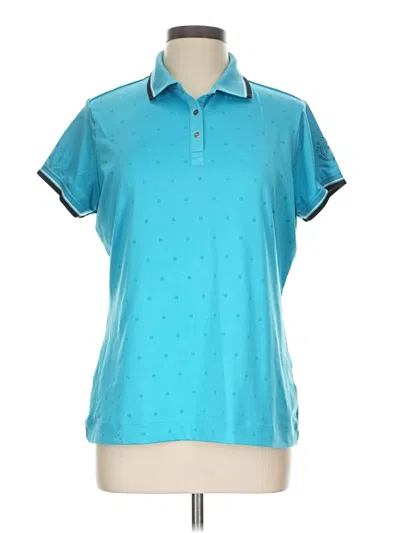Pre-owned Nike Short Sleeve Polo Shirt In Teal