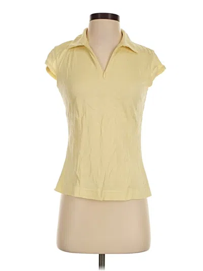 Pre-owned Nike Short Sleeve Polo Shirt In Yellow