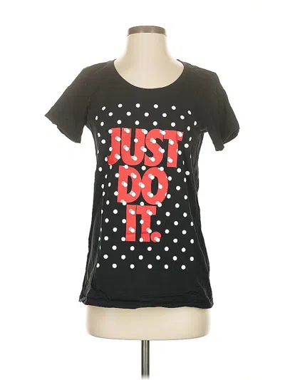 Pre-owned Nike Short Sleeve T-shirt In Black
