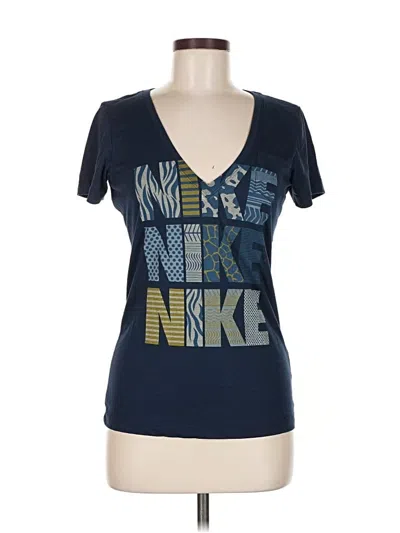Pre-owned Nike Short Sleeve T-shirt In Blue