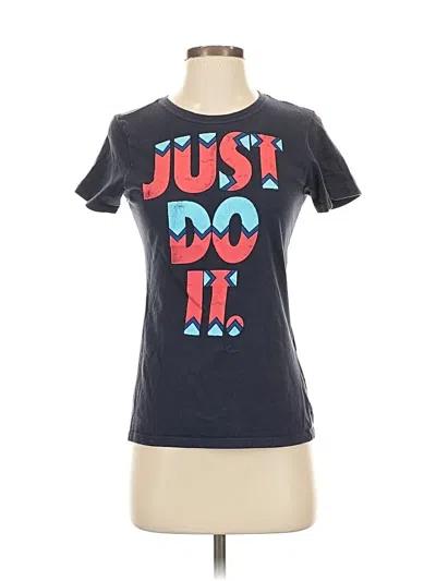 Pre-owned Nike Short Sleeve T-shirt In Blue