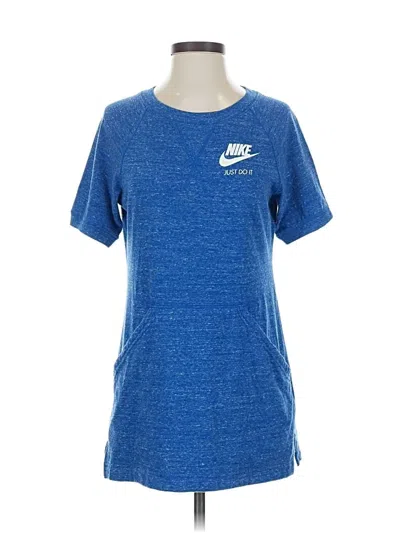 Pre-owned Nike Short Sleeve T-shirt In Blue