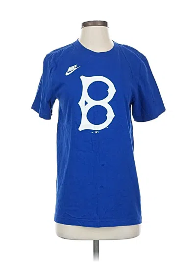 Pre-owned Nike Short Sleeve T-shirt In Blue