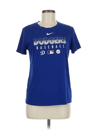 Pre-owned Nike Short Sleeve T-shirt In Blue
