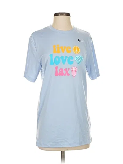 Pre-owned Nike Short Sleeve T-shirt In Blue