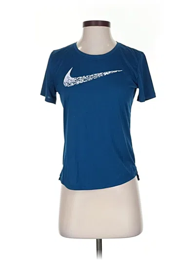 Pre-owned Nike Short Sleeve T-shirt In Blue