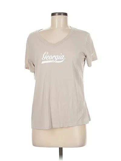 Pre-owned Nike Short Sleeve T-shirt In Brown