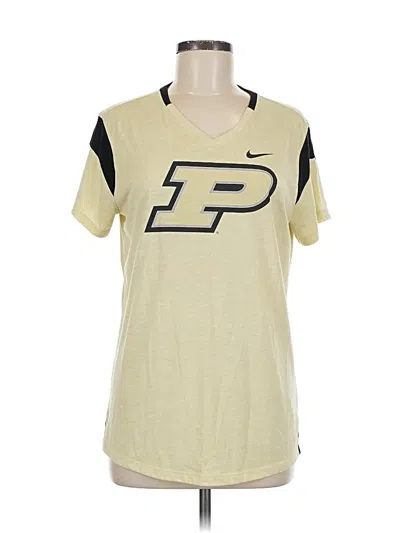 Pre-owned Nike Short Sleeve T-shirt In Gold