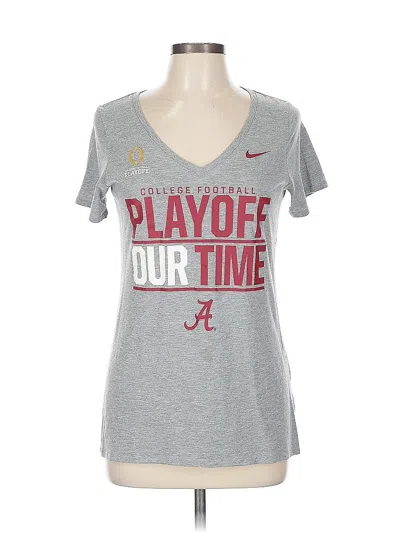 Pre-owned Nike Short Sleeve T-shirt In Gray