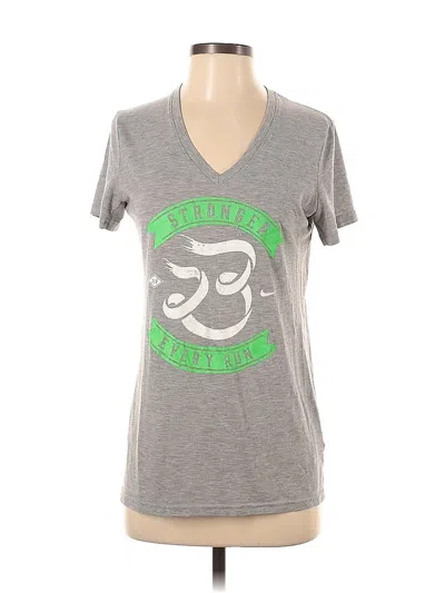 Pre-owned Nike Short Sleeve T-shirt In Gray