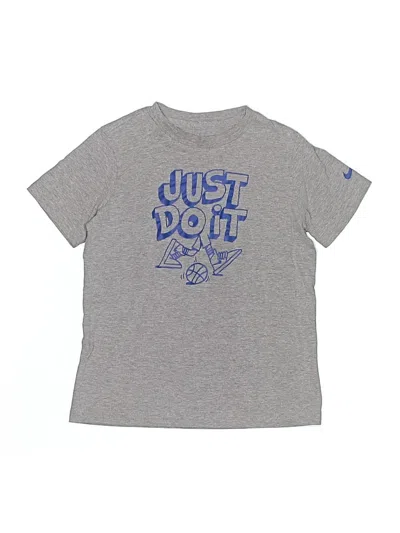 Pre-owned Nike Kids' Short Sleeve T-shirt In Gray