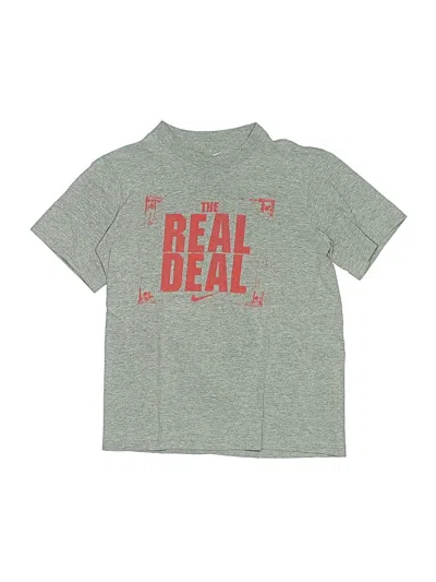 Pre-owned Nike Kids' Short Sleeve T-shirt In Gray