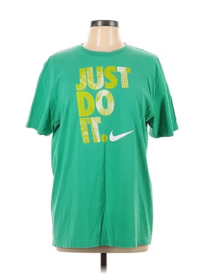 Pre-owned Nike Short Sleeve T-shirt In Green