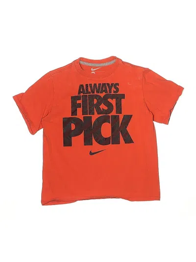 Pre-owned Nike Short Sleeve T-shirt In Orange