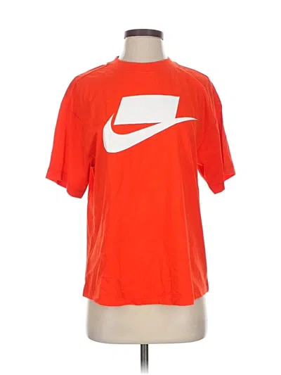 Pre-owned Nike Short Sleeve T-shirt In Orange