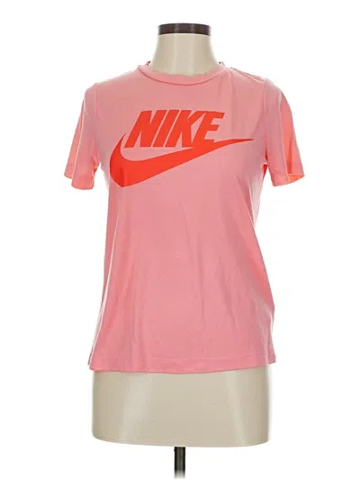 Pre-owned Nike Short Sleeve T-shirt In Pink