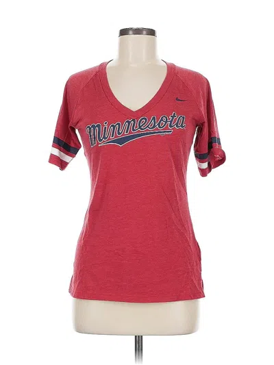 Pre-owned Nike Short Sleeve T-shirt In Red