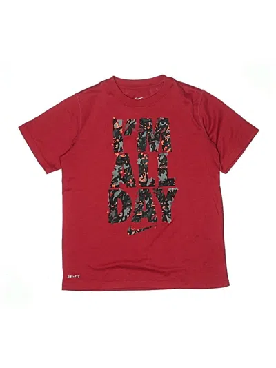 Pre-owned Nike Kids' Short Sleeve T-shirt In Red
