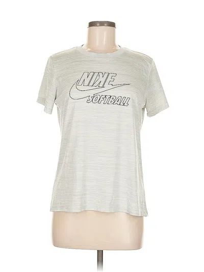 Pre-owned Nike Short Sleeve T-shirt In Silver