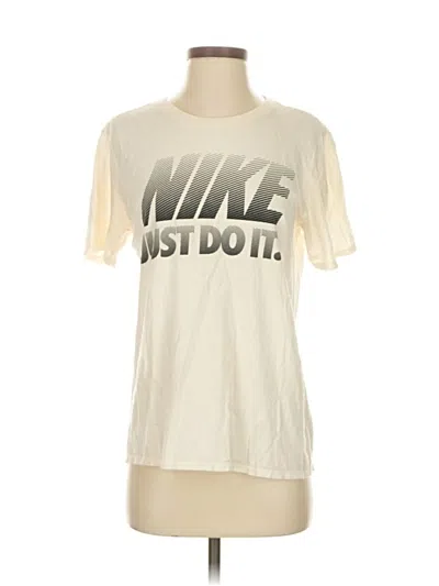 Pre-owned Nike Short Sleeve T-shirt In White