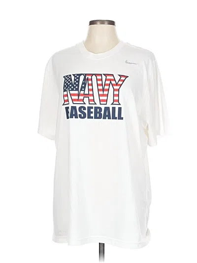 Pre-owned Nike Short Sleeve T-shirt In White