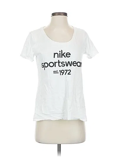 Pre-owned Nike Short Sleeve T-shirt In White