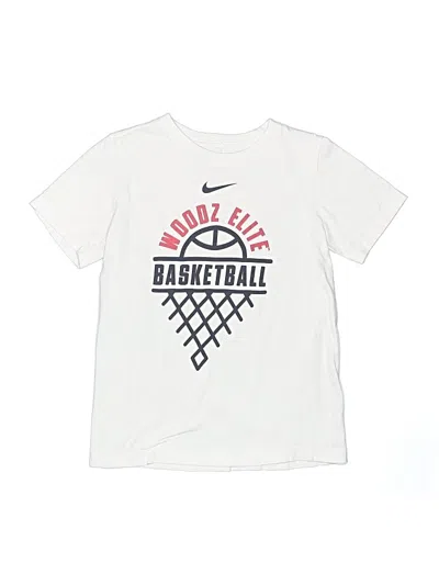 Pre-owned Nike Kids' Short Sleeve T-shirt In White