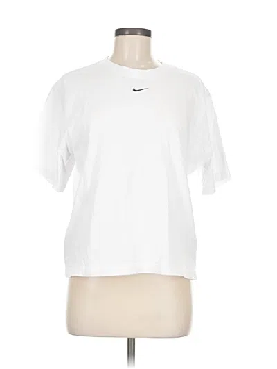 Pre-owned Nike Short Sleeve T-shirt In White