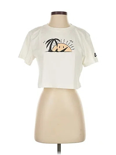 Pre-owned Nike Short Sleeve T-shirt In White