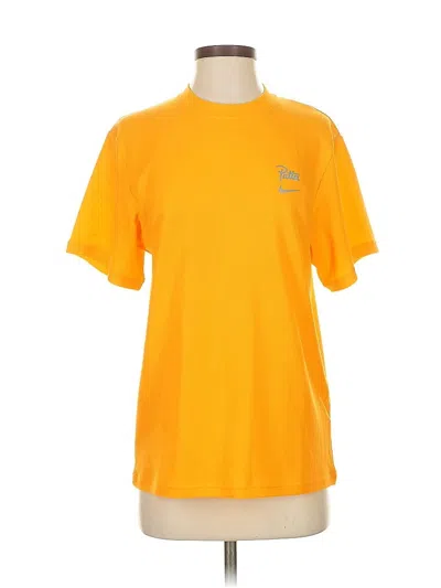 Pre-owned Nike Short Sleeve T-shirt In Yellow