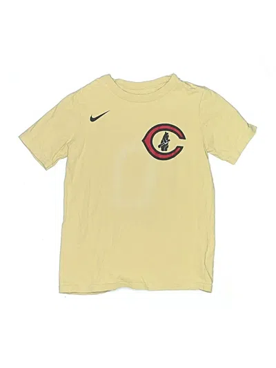 Pre-owned Nike Kids' Short Sleeve T-shirt In Yellow