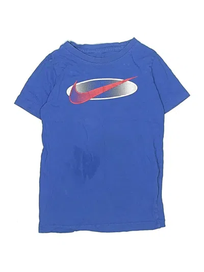 Pre-owned Nike Kids' Short Sleeve Top Blue Tops