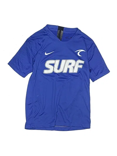 Pre-owned Nike Kids' Short Sleeve Top Blue Tops