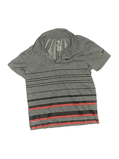 Pre-owned Nike Kids' Short Sleeve Top Gray Tops