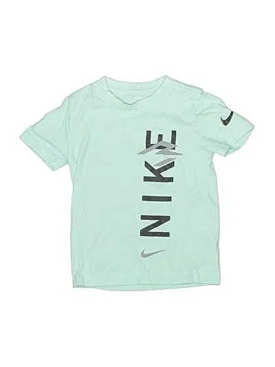 Pre-owned Nike Kids' Short Sleeve Top Green Tops