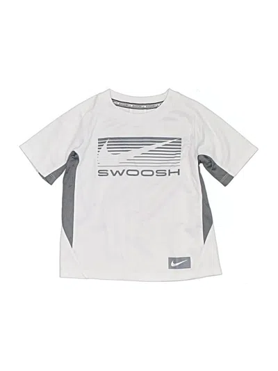 Pre-owned Nike Kids' Short Sleeve Top Silver Tops