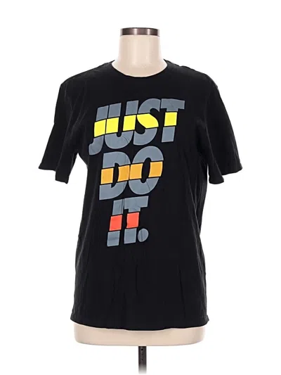 Pre-owned Nike Short Sleeve T-shirt In Black