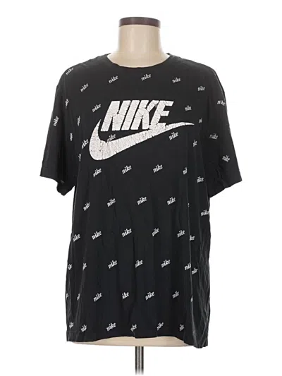 Pre-owned Nike Short Sleeve T-shirt In Black