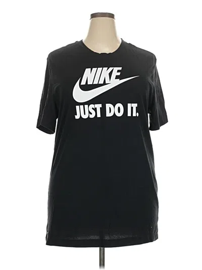 Pre-owned Nike Short Sleeve T-shirt In Black