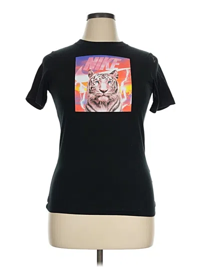 Pre-owned Nike Short Sleeve T-shirt In Black