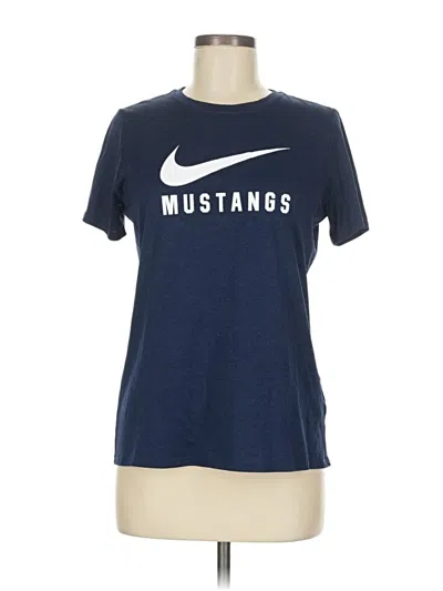 Pre-owned Nike Short Sleeve T-shirt In Blue