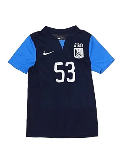 Pre-owned Nike Kids' Short Sleeve T-shirt In Blue