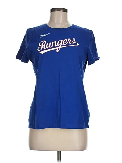 Pre-owned Nike Short Sleeve T-shirt In Blue