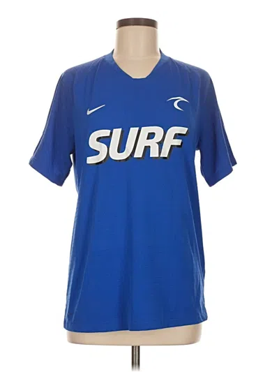 Pre-owned Nike Short Sleeve T-shirt In Blue