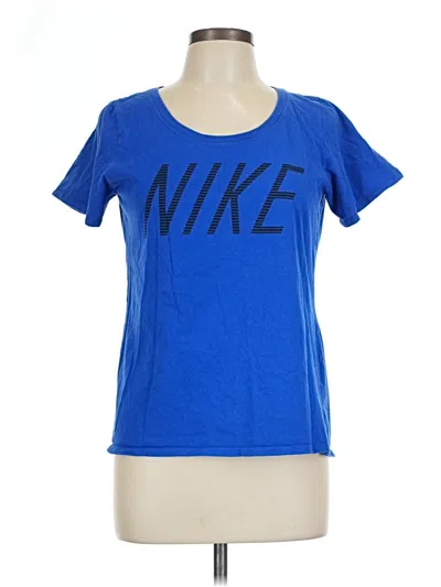 Pre-owned Nike Short Sleeve T-shirt In Blue