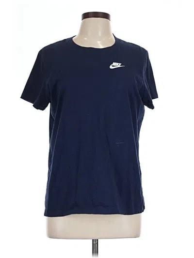Pre-owned Nike Short Sleeve T-shirt In Blue